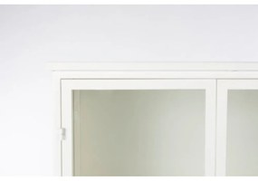 Biela kovová vitrína 35x150 cm Miya – White Label