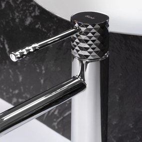 Rea Lungo Diamond, vysoká umývadlová batéria h-300, chrómová, REA-B4636
