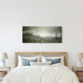 Obraz krajiny pred búrku (120x50 cm)