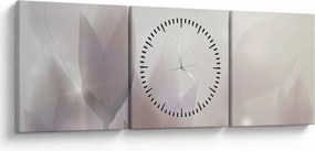 Obraz - Krókusy (s hodinami) (90x30 cm)