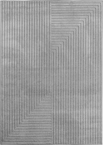 Ayyildiz, Kusový koberec Nova 1202 silver - na von aj na doma, 240x340, šedá, chodba / predsieň