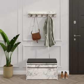 Predsieňová stena Boby - Carrara Marble