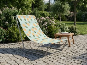 Skladacie plážové ležadlo SAND PINEAPPLE, farebné