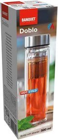 Banquet Dvojstenná cestovná fľaša Doblo 500 ml