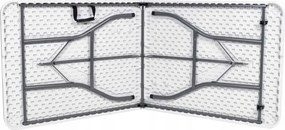 Cateringový stôl CATERON 70x180 cm, biely