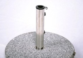 Garthen 1507 Stojan na slnečník (kruhový) - žula / nerezová oceľ, 40 kg