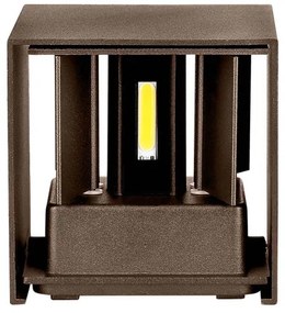 LED Vonkajšie nástenné svietidlo LED/11W/230V 3000K IP65 hnedá