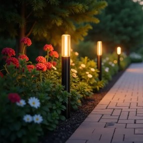 Zuma Line SJ17614 - Vonkajšia lampa WALLY 1xE27/60W/230V IP54 čierna