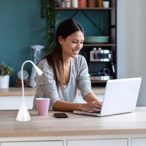 Rabalux 74205 - LED Stmievateľná stolná lampa JEFF LED/4W/230V 3000K biela