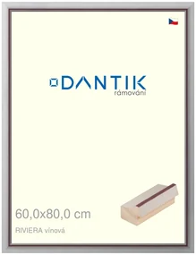 DANTIK rám na obraz 60x80 | RIVIERA vínová (Plexi Čiré)