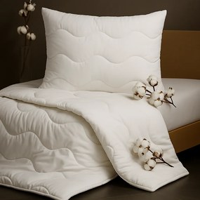 Set Medic – paplón a vankúš zo 100 % bavlny, celoročný komfort, slovenská výroba Veľkosť: 200x200/2x 70x90 cm