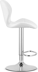 AKCIA Barová stolička z eko kože WEST, biela II. akosť