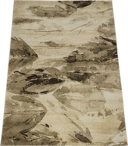 Koberec Wenus 7771 SAND – béžovo-hnedý obdĺžnikový koberec Rozmer: 80x150 cm