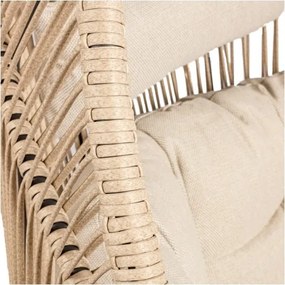 MI Ratanové kreslo HOLAND béž (LM)