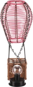 Solárny lampáš balón s LED osvetlením PLA113 PINK-S