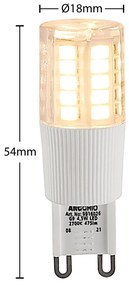 Arcchio LED s kolíkovou päticou G9 4,5 W 2 700 K