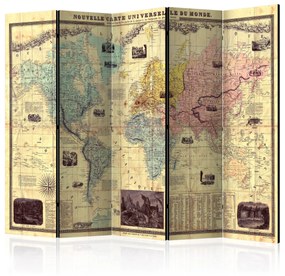 Artgeist Paraván - Nouvelle Carte Du Monde [Room Dividers]