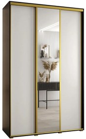 Skriňa 45 Canaris 3 160 čierna/biela/gold