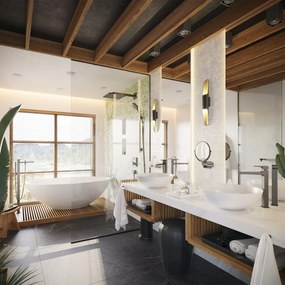 Hansgrohe AddStoris, jednoduchý háčik, kartáčovaný čierny chrom, HAN-41742340