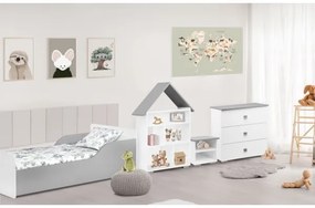 Komoda PABIS 87x83 cm biela/šedá