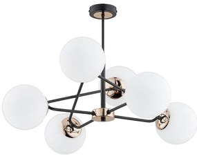 Luster na tyči SAGITO 6xE14/10W/230V zlatá