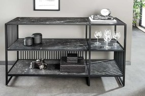 Moderná knižnica Skövde v mramorovom vzhľade 120cm