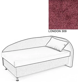 AVA NAVI, PRAVÁ 120x200 Varianta: LONDON 309