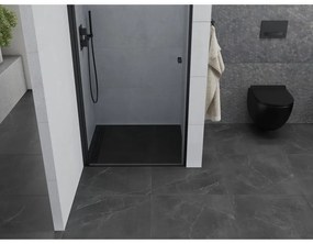 Mexen Pretoria, sprchové dvere do otvoru 70 x 190 cm, 6mm číre sklo, čierny profil, 852-070-000-70-00