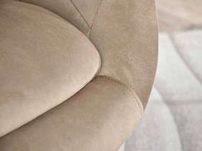 Kreslo Lush 4 (béžová + chrómová). Vlastná spoľahlivá doprava až k Vám domov. 1110269