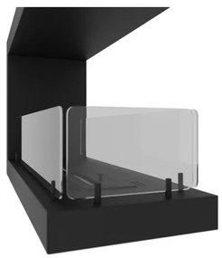 InFire - Rohový BIO krb 80x50 cm obojstranný