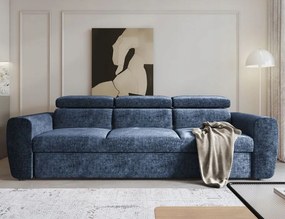 Pohodlná tmavomodrá pohovka Napoli je ideálna do obývačky