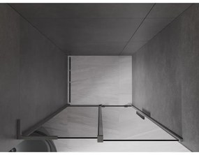 Mexen Velar L, posuvné sprchové dvere do otvoru 90 cm, 8mm šedé sklo, grafit brúsený, 871-090-003-41-66