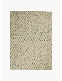 Ručne tkaný vlnený koberec's reliéfom Colorado
