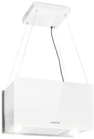 Klarstein Kronleuchter L, digestor, 60 cm, ostrovčekový, 590 m³/h, dotykové ovládanie, LED, biely