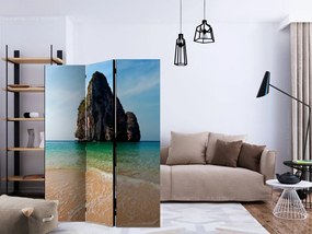 Artgeist Paraván - Rock formation by shoreline, Andaman Sea, Thailand [Room Dividers]