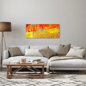 Obraz abstrakcie - maľba (120x50 cm)