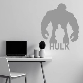 Veselá Stena Samolepka Hulk silueta Farba: šedá, Veľkosť: 40 x 48 cm