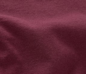 Džersejová posteľná bielizeň, bordovočervená, štandardná veľkosť