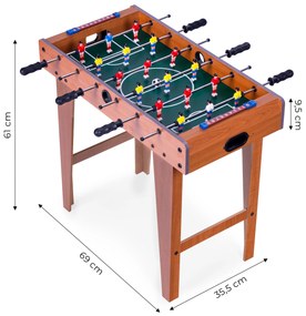 Stolný futbal 69x35,5 cm drevený stolný futbal ECOTOYS