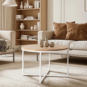 PROXIMA.store - Okrúhly konferenčný stolík HANTEL FARBA: biela