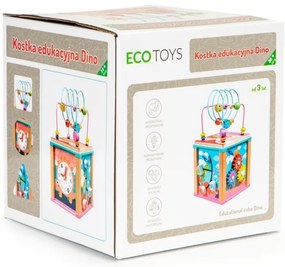 Drevená vzdelávacia kocka,  Ecotoys