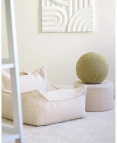 Zelený detský pohovkový vankúš z textílie buklé Ball – Wigiwama