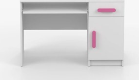 Písací stôl SCOUT - biely (viac variant)