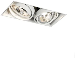 Zapustený reflektor biely GU10 AR70 bez rámu 2-svetlo - Oneon