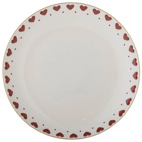 Biely tanier s vianočným motívom z kameniny ø 26,5 cm Jolly – Bloomingville