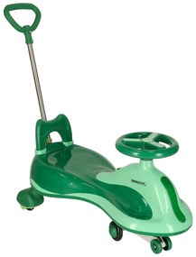 KIK LED Swing FIX S2 gravitačná kolobežka s LED kolesami, zelená