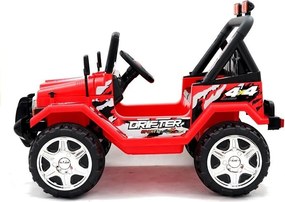 LEAN CARS Elektrické autíčko Jeep S618 EVA, červené