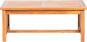 DEOKORK Teakový konferenčný stolík ROSALINE 120 × 65 × 48 cm