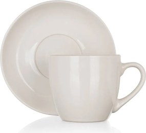 Šálka ​​s tanierikom Natural 250 ml, ivory