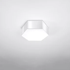 Stropné svietidlo Sunde, 1x biele plastové tienidlo, (biely plast)